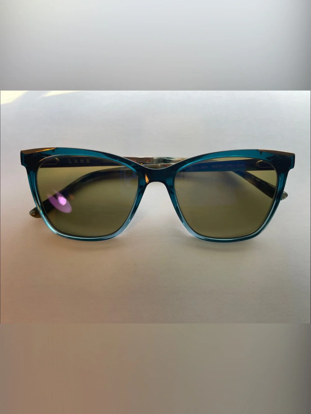 L.A.M.B. Women’s Rx-able eyeglass frames Model LA119 TEA-Teal 54[]16 140 B:43